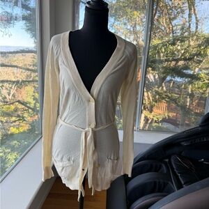 Banana Republic Beige 100% Cotton Cardigan, Small